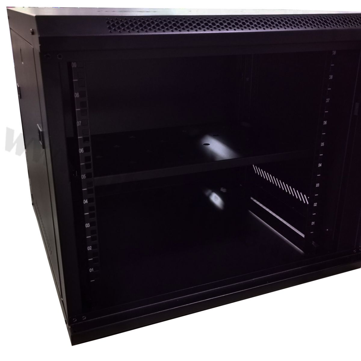 ตู้ RACK HYPERLINK ขนาด 9U ลึก 60 CM สีดำ รุ่น 9U-P60 ขนาด ...