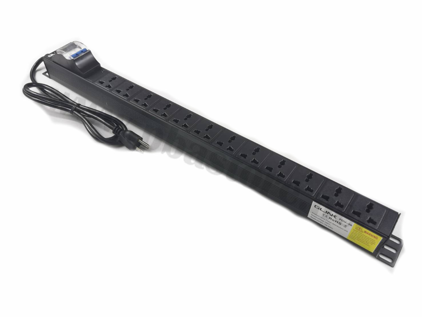 ปลั๊ก Rack 12 ช่อง Glink รุ่น PDU-06 สำหรับติดตั้งในตู้แร็ค เป็นปลั๊กไฟ ...